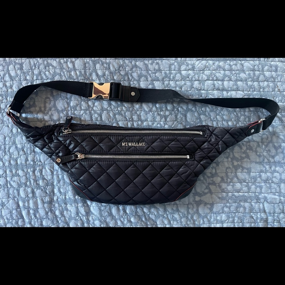 MZ Wallace Black w/silver hardware Crosby Belt Bag